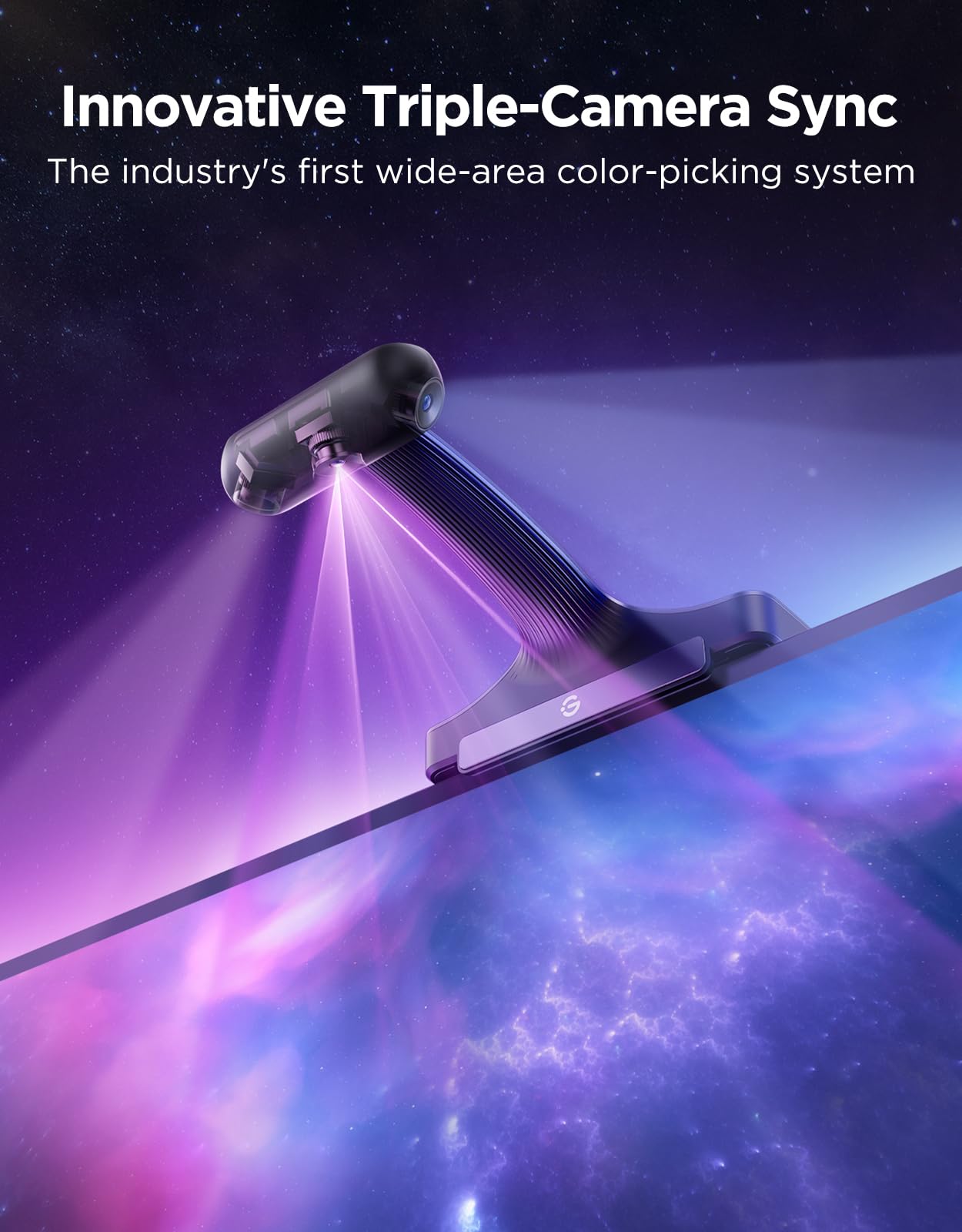 Govee TV Backlight 3 Pro with HDR Triple Camera, 11.8ft 5-in-1 RGBWWIC LED Strip Lights That Change with 55-65 Inch TVs, 75LEDs/m, Supports AI Filter, Smart App and Voice Control, DreamView Sync