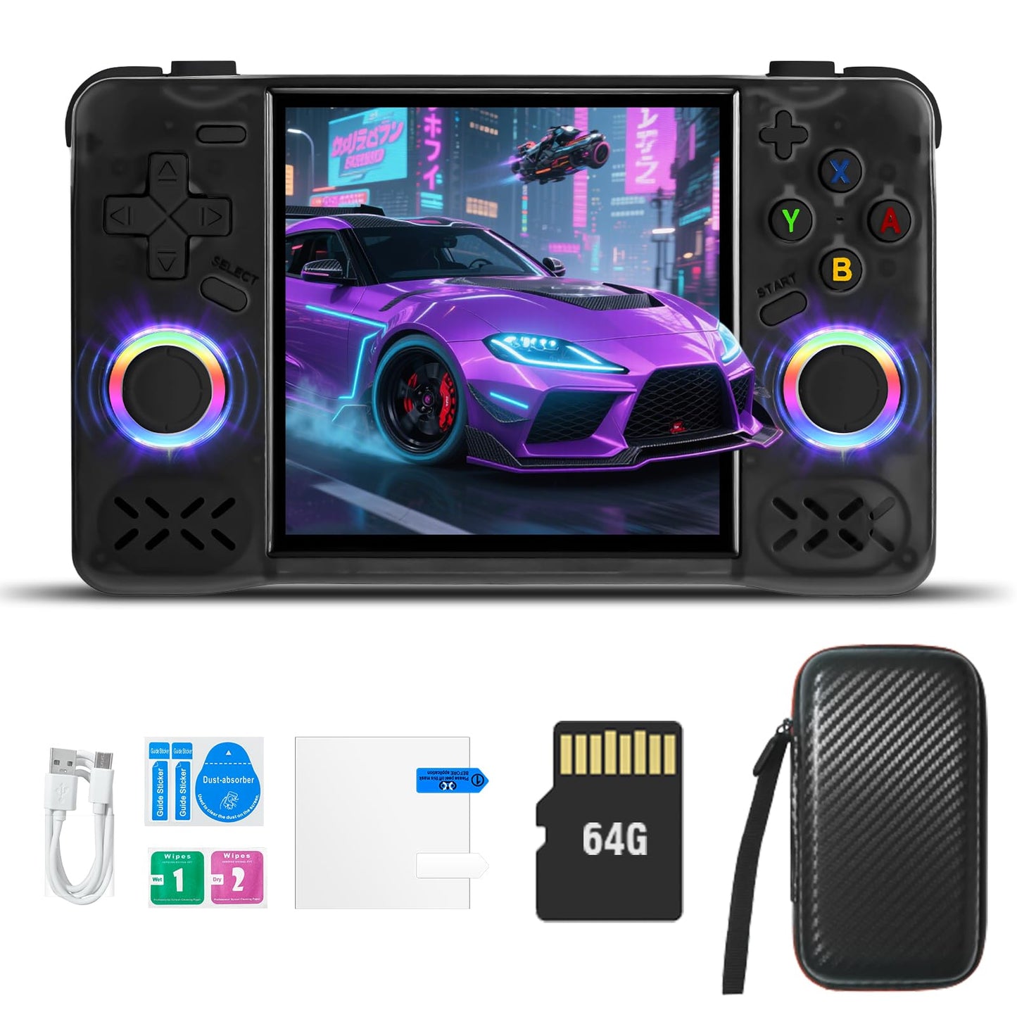Colourbing XF40H Retro Handheld Game Console - 4-inch Full-Lamination Screen, Linux OS, 18000+ Classic Games, 4000mAh Battery, WiFi Multiplayer & Hall Triggers - Supports 2.4G Wireless Controllers