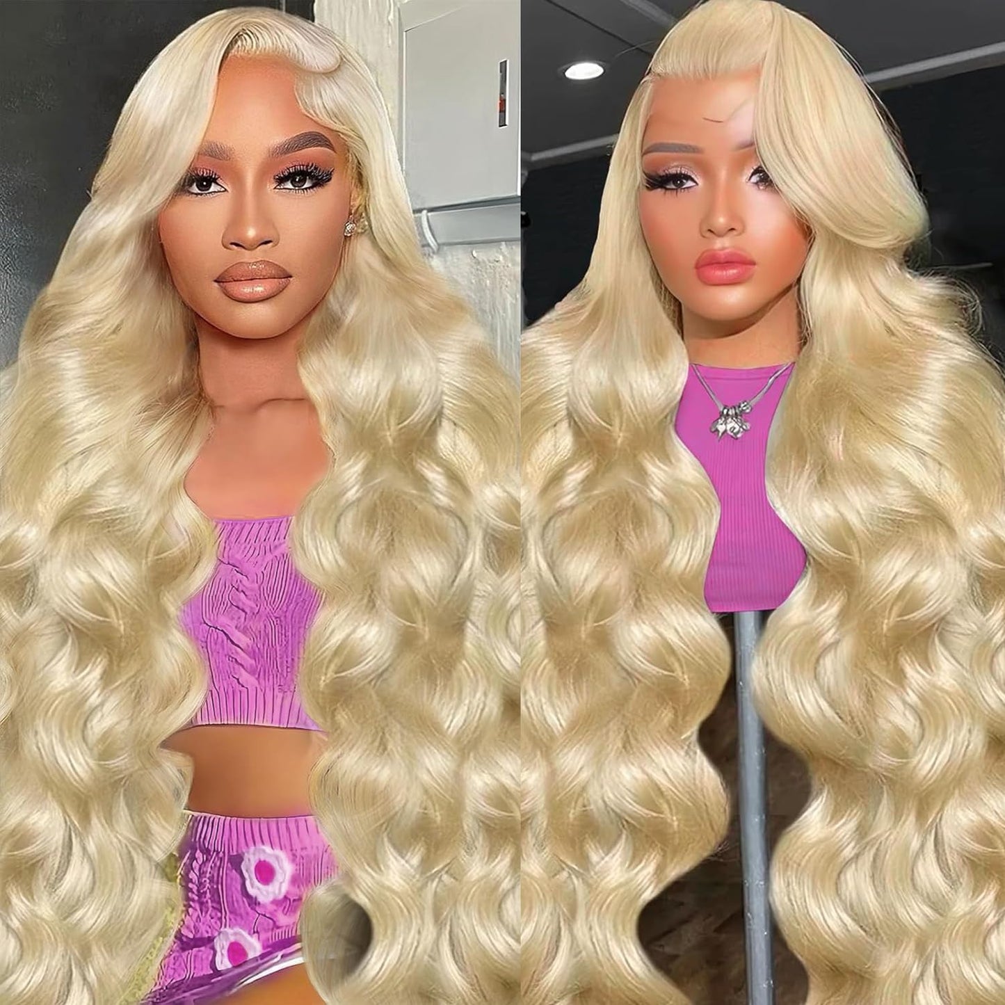 BZN 613 Lace Front Wig Human Hair 13x6 HD Transparent Body Wave 30 Inch Wigs 200 Density
