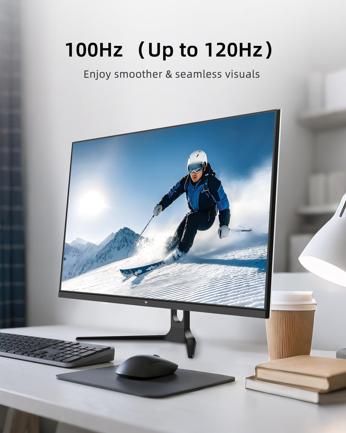 KTC 32 Inch Computer Monitor 2K - 1440P IPS Monitor 120Hz, Adaptive Sync, 109% sRGB, HDR10, Eye Care, HDMI Displayport, Tilt, VESA Compatible, 100Hz PC Monitors for Home Office Gaming, White, H32D6