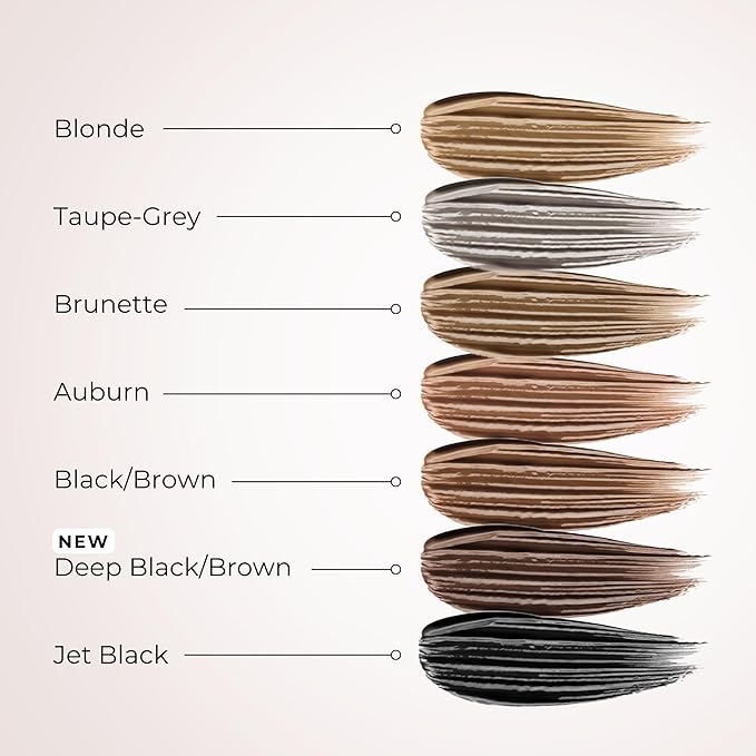 WUNDERBROW Eyebrow Gel, Waterproof, Smudgeproof, Lasts for Days, Shade: Deep Black/Brown, Vegan and Cruelty-Free