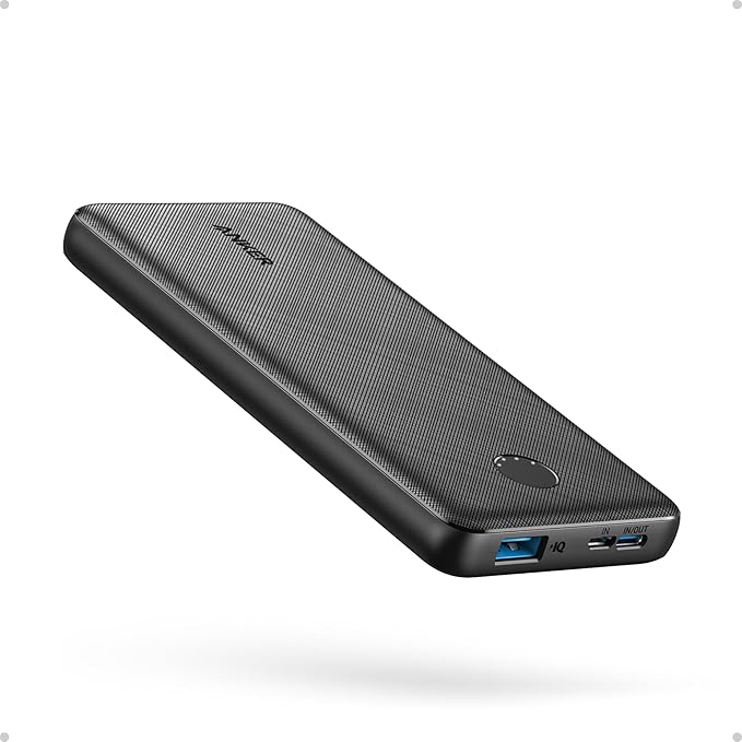 Anker Power Bank(PowerCore 10K), Compact Travel-Ready 10,000mAh Battery Pack with PowerIQ Charging Technology, 5V/3A High-...