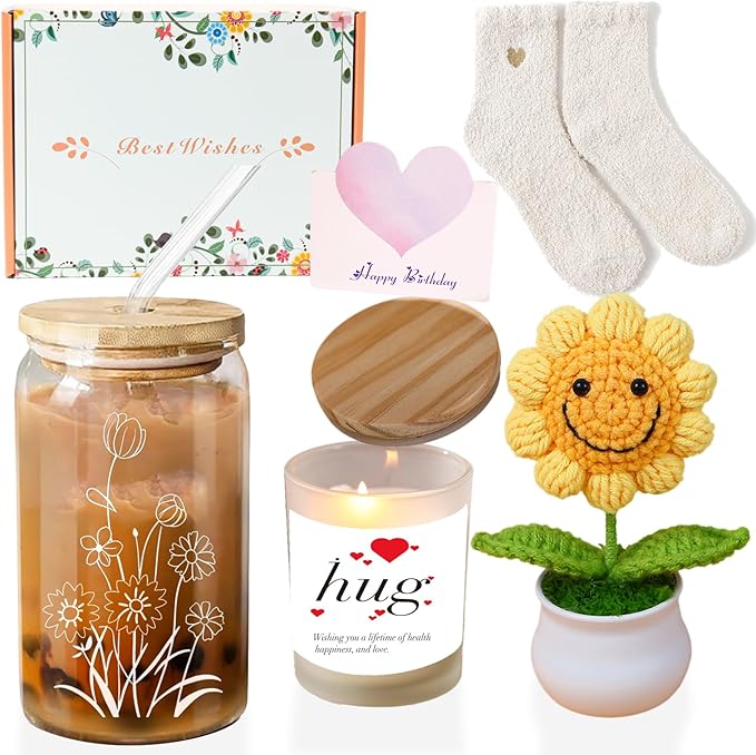 Get Well Soon Care Package Valentine's Day Gifts Baskets for Women,Happy Birthday Feel Better Sympathy and Thank You Gifts...