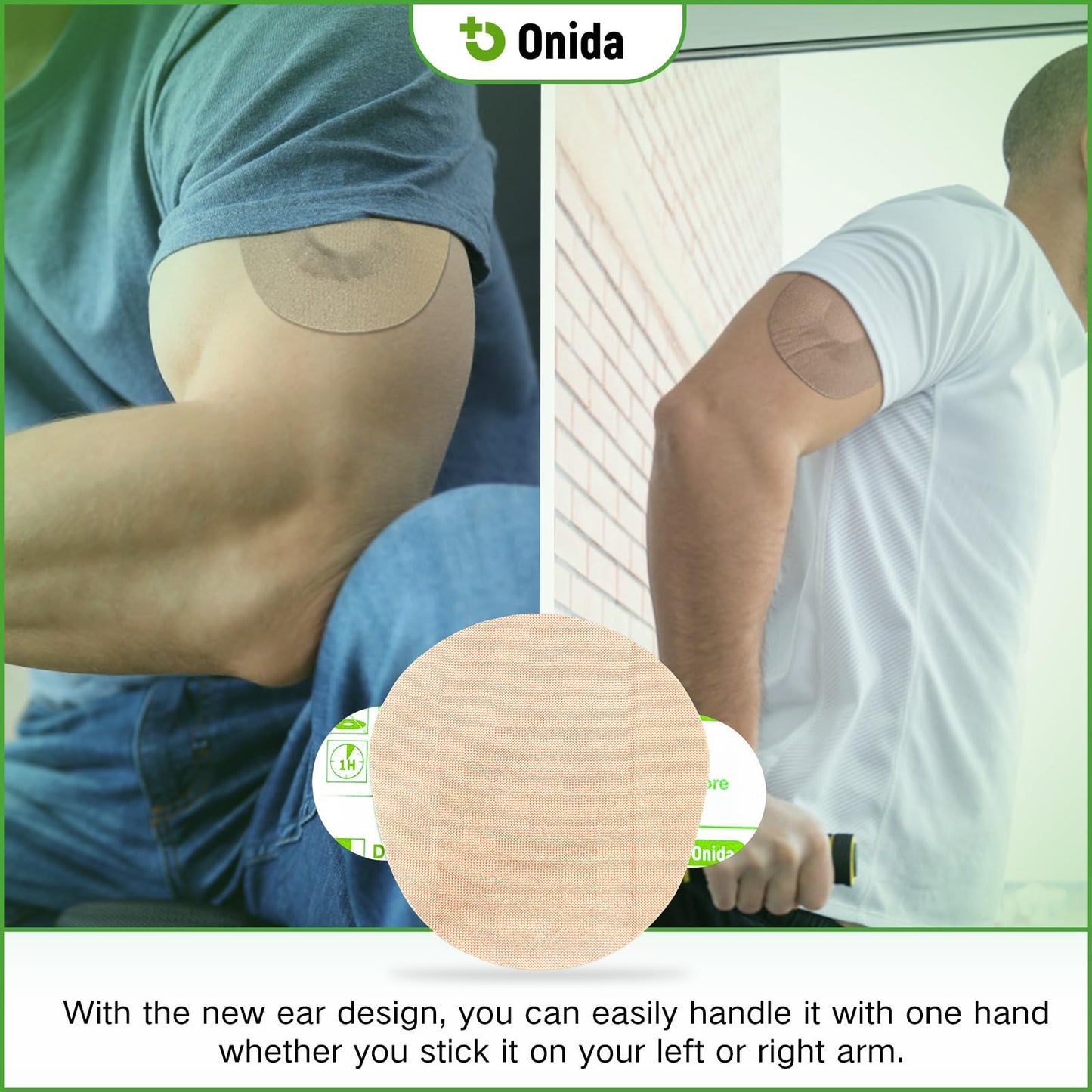 Onida Dexcom G7 Adhesive Patches 20PCS,Waterproof Over Patches for G7 & Stelo Flexible CGM Tape,Pre-Cut Adhesive Medical Tape, Continuous Glucose Monitor Sensor Cover