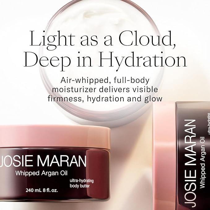 Josie Maran Body Care Trio Gift Set - 3-Piece Kit Includes EveryBODY Wash, Whipped Argan Body Butter & Sugar Balm Body Scrub - Exfoliates, Cleanses & Nourishes Skin - Vanilla Fig (3 Count)