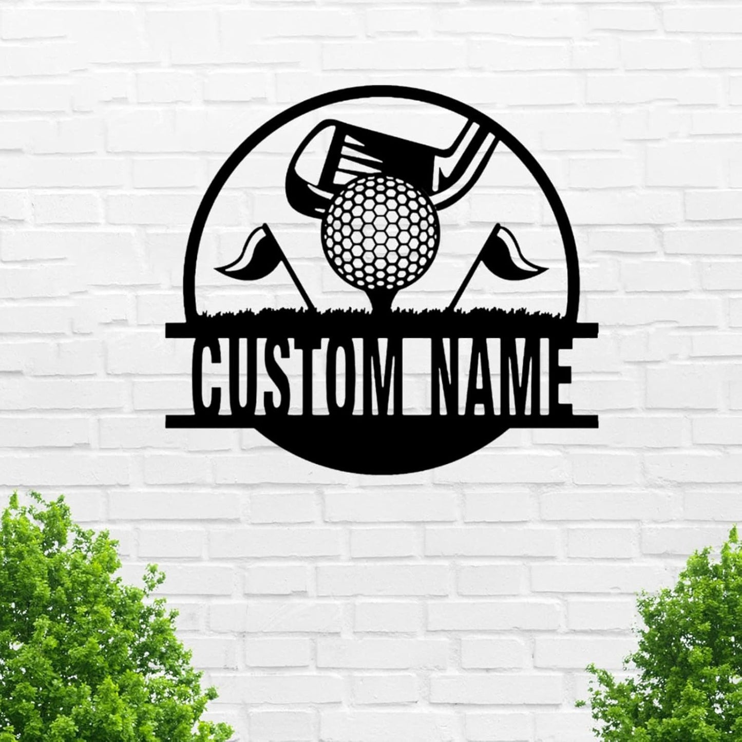 Customized Golf Metal Wall Art - Personalized Golfer Sign - Home Decor