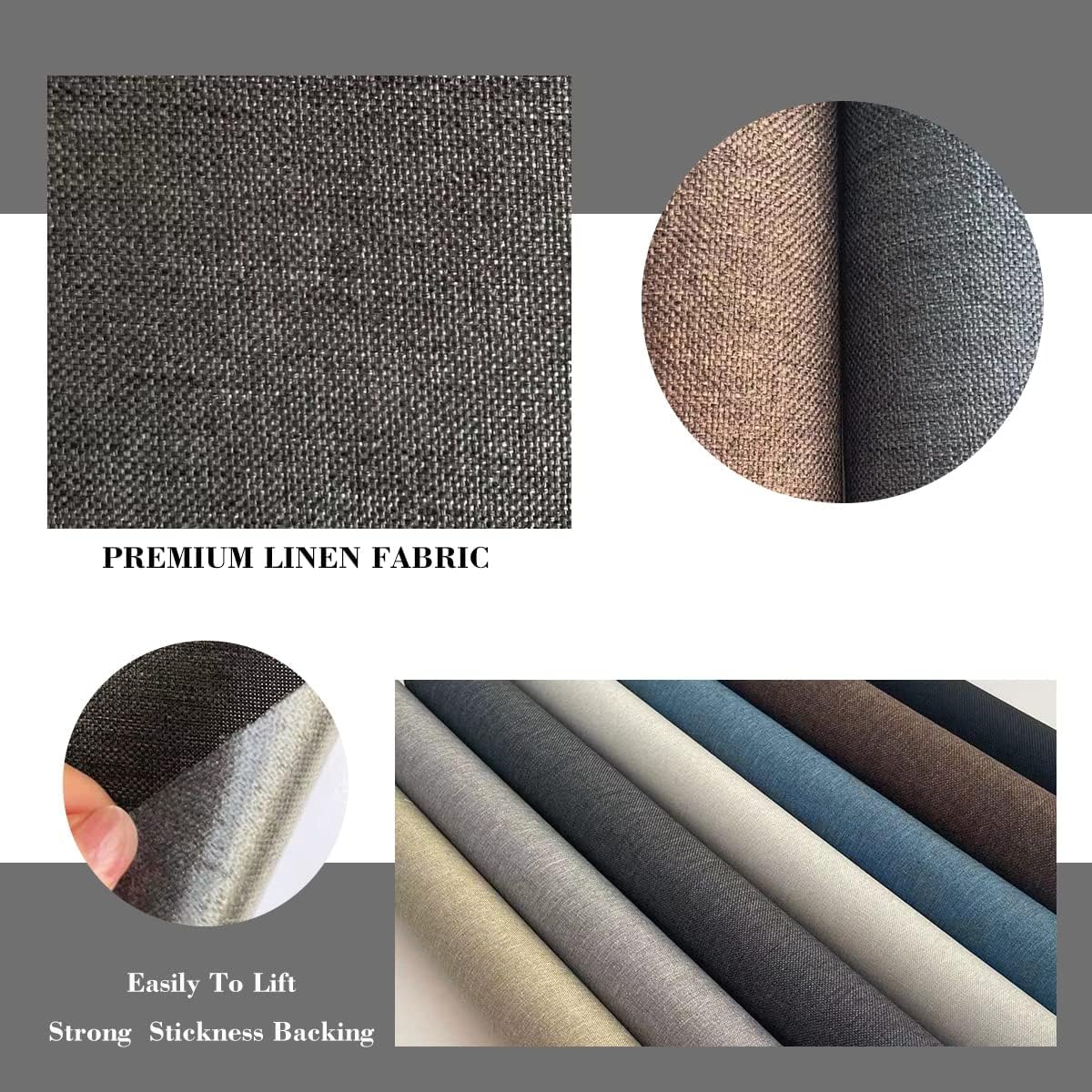 Fabric Repair Patches, 17X79 Inch Linen Repair Tape Self-Adhesive Fabric Patches Durable, DIY Large Linen Tape for Sofa, Couches, Furniture, Chair, Clothing （17X79 Inch, Beige）
