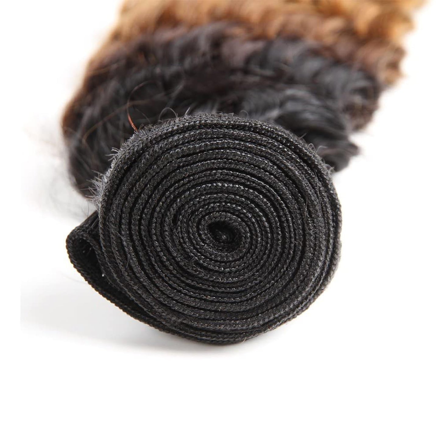 Lagalaga Bundles Human Hair 20 22 24 Inch Omber Deep Wave Human Hair Bundles Natural Chocolate Brown T1B/4/30Unprocessed Brazili