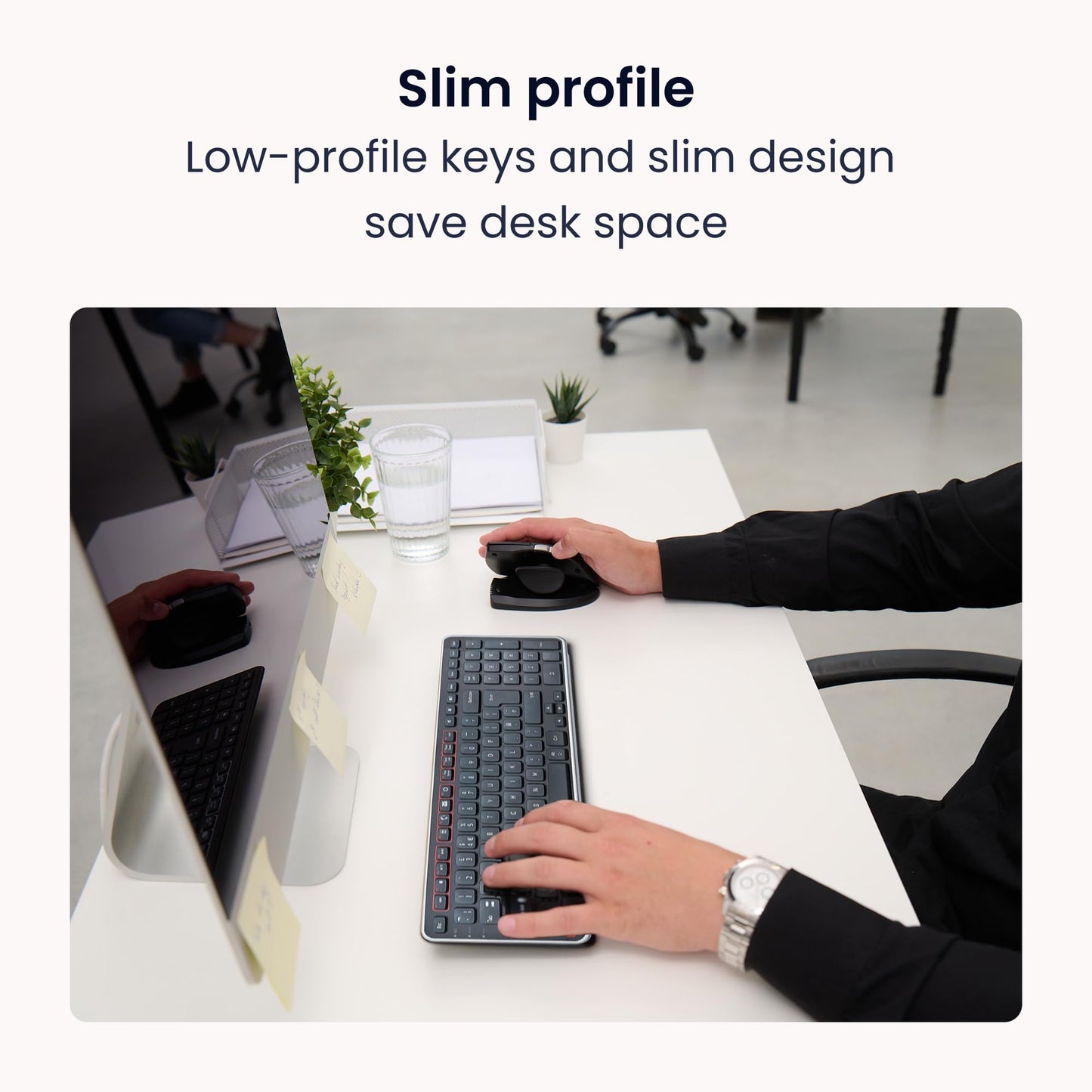 Contour Design Wireless Balance Keyboard: Designed For Rollermouse And Slidermouse - Compact Size, Adjustable Tilt To Support Wr