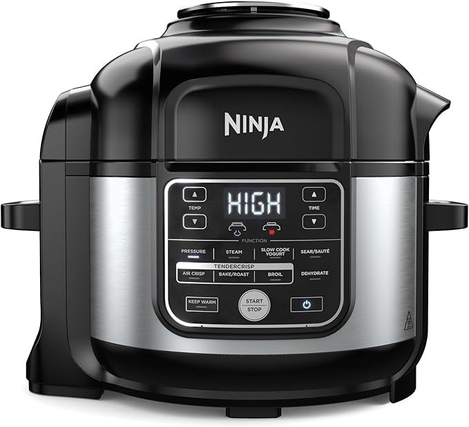 Ninja Foodi 10 in 1 Pressure Cooker & Air Fryer, 6.5 Quart - Stainless Steel Multi-Cooker with Precise Heating - Perfect Holiday Gift & Healthy Fast Cooking (LARGE)