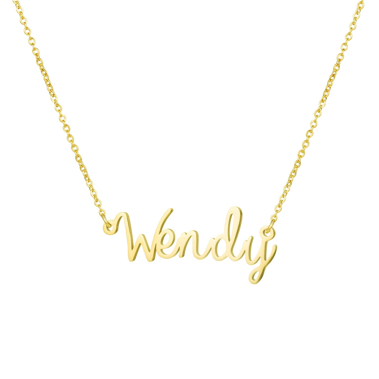 Personalized Name Necklace New Mom Bridesmaid Gift Jewelry for Wendy
