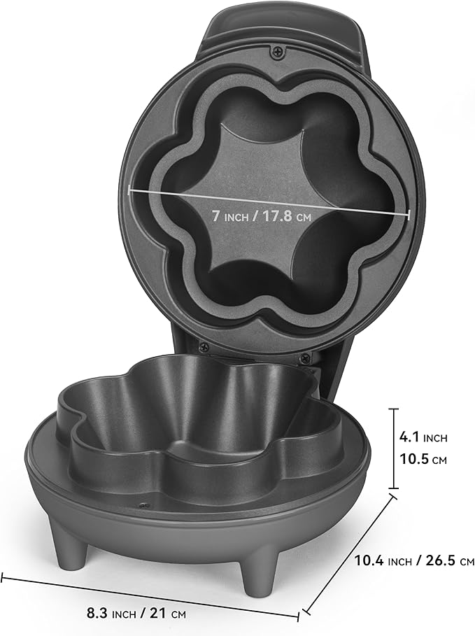 SurgarWhisk Tortilla Bowl Maker, Quesadilla Maker, Taco Tuesday Kit With Tostada Shells Mold Bowls, Taco Shell Mold Bowls Perfect For Baked Taco Bowls, Taco salad, Tostadas, 7-inch tortillas, Graphite