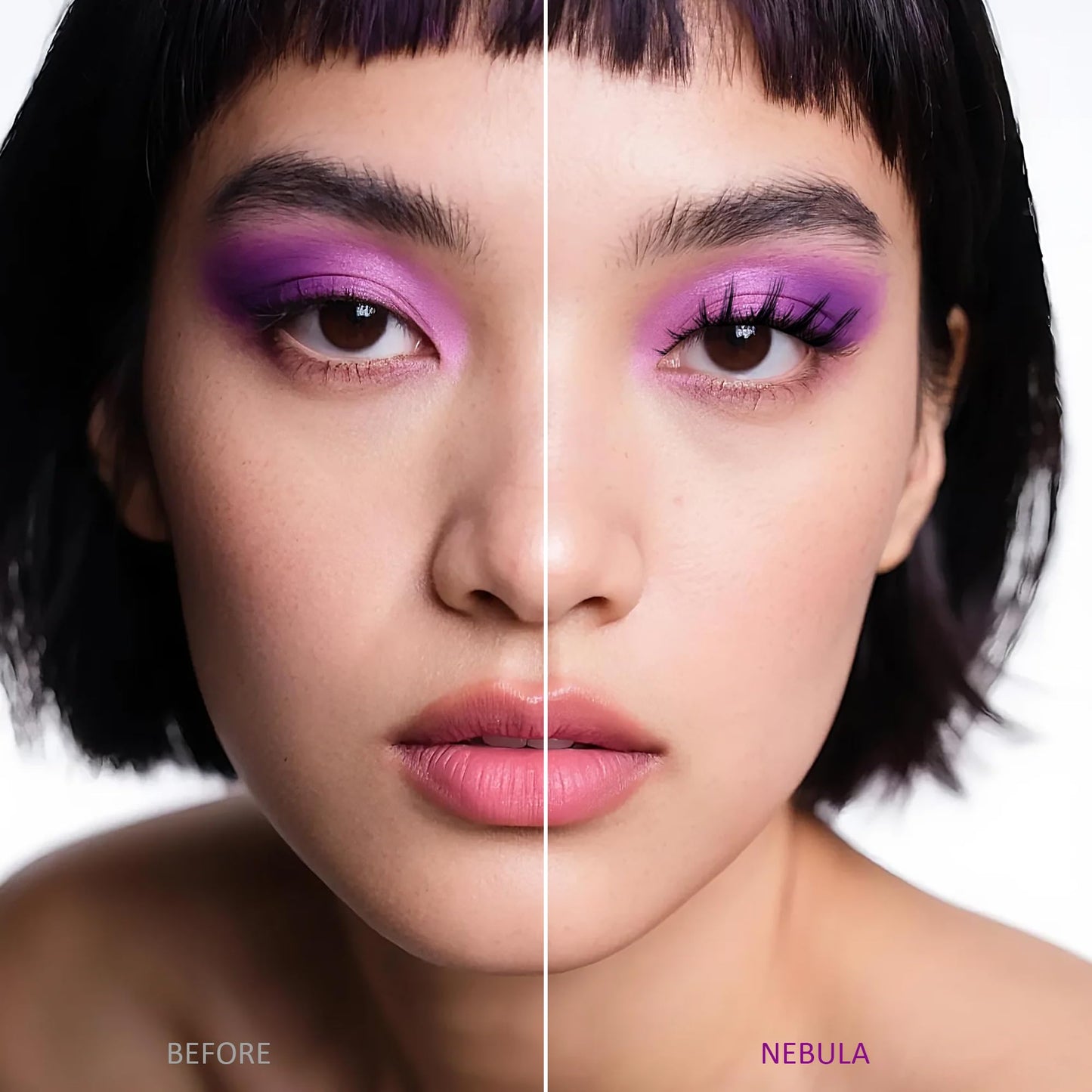 Self Adhesive Eyelashes - EHSZM BEAUTY POP-PRESS manga Lash Clusters No Glue | 3s Easy Apply, 24H Hold No Plastic Feeling/Damage