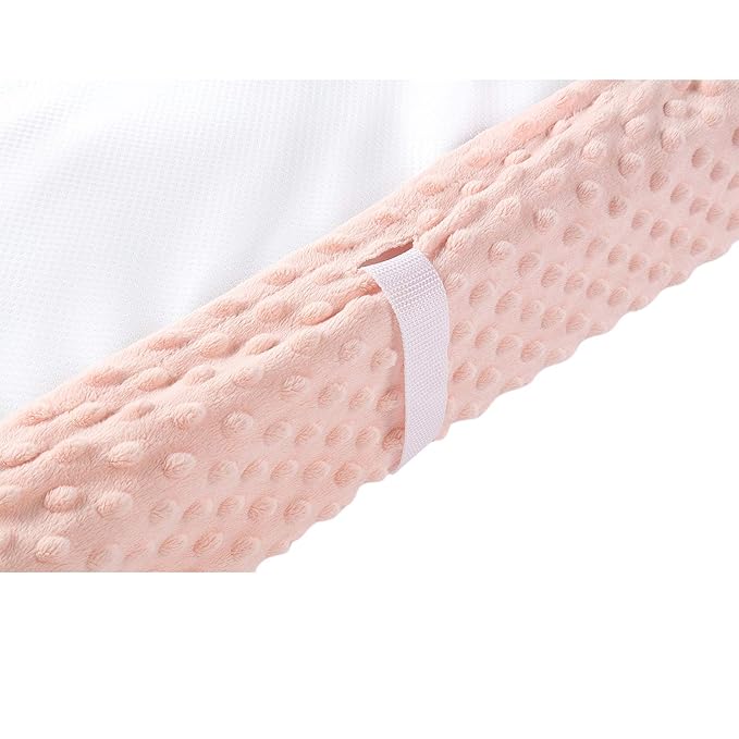 Baby Changing Pad Cover, Super Soft Minky Dot Diaper Changing Table Covers for Baby Girls and Boys, Ultra Comfortable, Safe for Babies, Fit 32"/34'' x 16" Pad (Coral Pink)