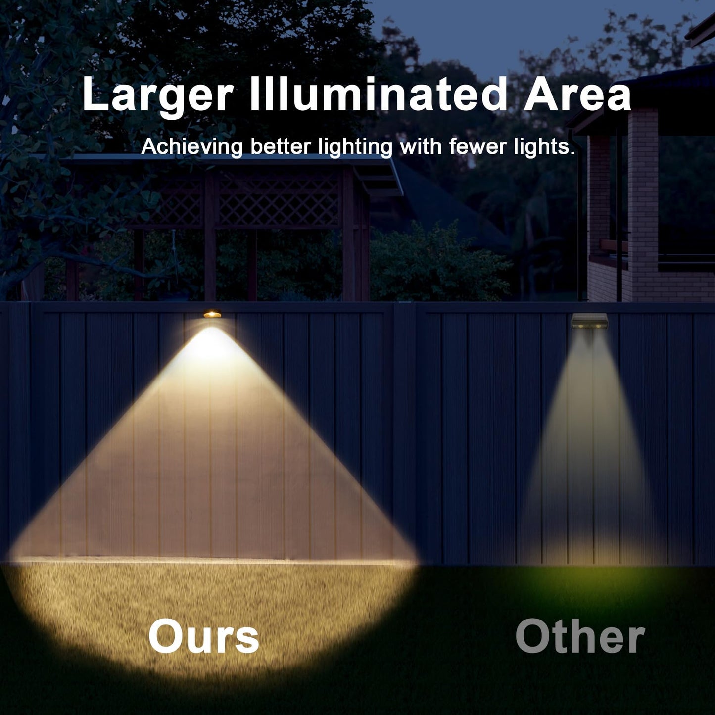 Mrzxy Solar Wall Lights Outdoor Waterproof Dusk To Dawn Led Down Light For Number  Fence  Outside  Garage  Mailbox  Landscape Lighting(Warm White  4 Pack)
