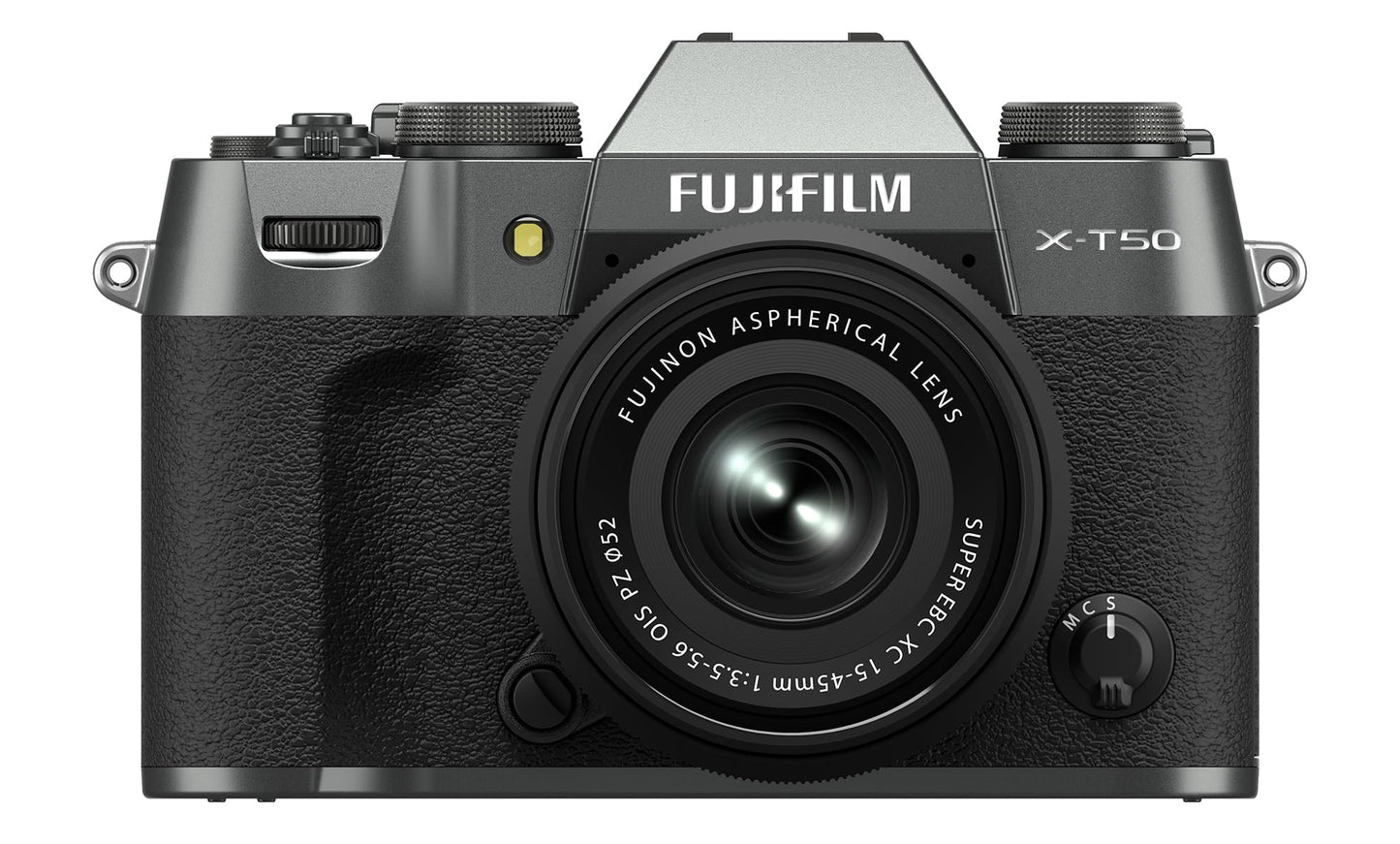 Fujifilm X-T50 Mirrorless Digital Camera Xc15-45Mmf3.5-5.6 Ois Pz Lens Kit - Charcoal Silver