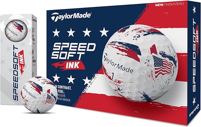 TaylorMade SpeedSoft Golf Balls, Maximum Distance with Ultra-Soft Feel, Perfect for Off The Tee and Around The Green