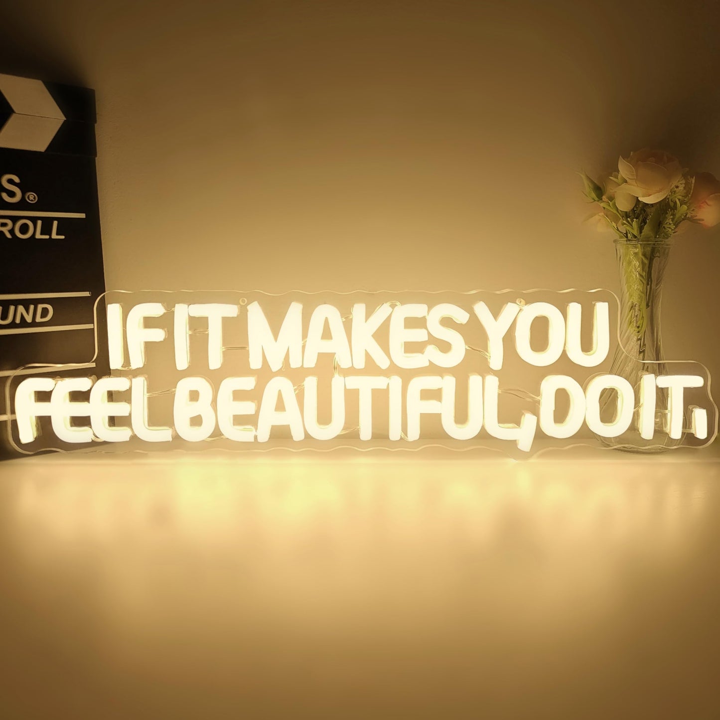 If It Make You Feel Beautiful Do It Neon Sign For Wall Decor Beauty Room Neon Led Sign Spa Salon Neon Light Up Sign For Beauty Salon Spa Studio Business Esthetician Shop Decoration Gift