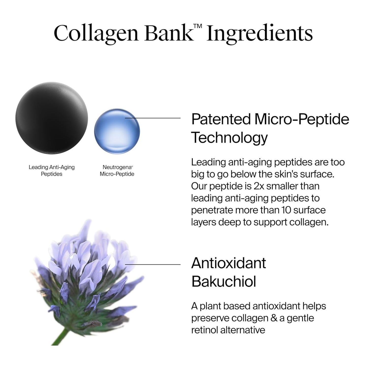 Neutrogena Collagen Bank Face Moisturizer, Daily Anti-Aging Face & Neck Collagen Cream with Bakuchiol, Face Lotion to Support Skin’s Natural Collagen for Visibly Plump Skin, 2 fl. oz