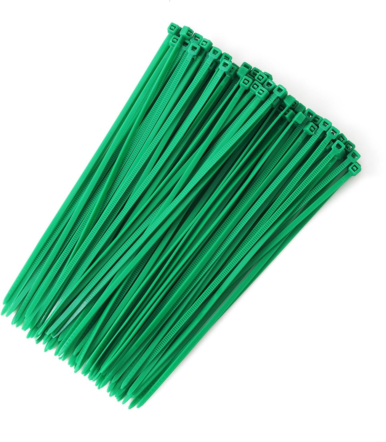 4 inch Green Zip Ties, Nylon Garden Cable Zip Ties Self Locking Cable Ties Twist Ties, Multi-Purpose Cable Tie (100 Pcs)
