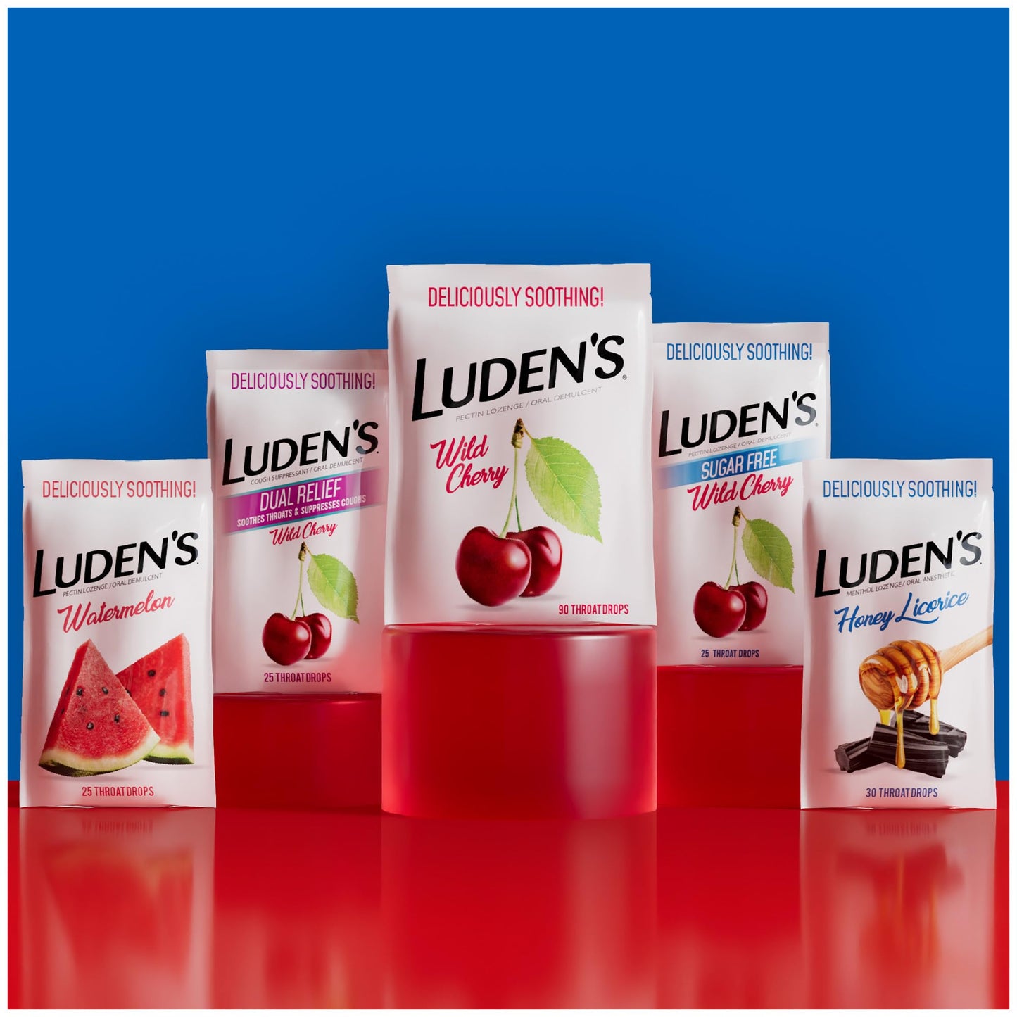 Ludens Soothing Throat Drops, Honey Licorice, 30 ct (Pack of 3)