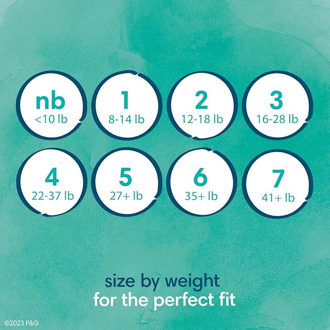 Pampers Baby Diapers - Pure Protection - Size 2, 120 Count, for up to 100% Leakproof, Premium Plant-based Skin Protection
