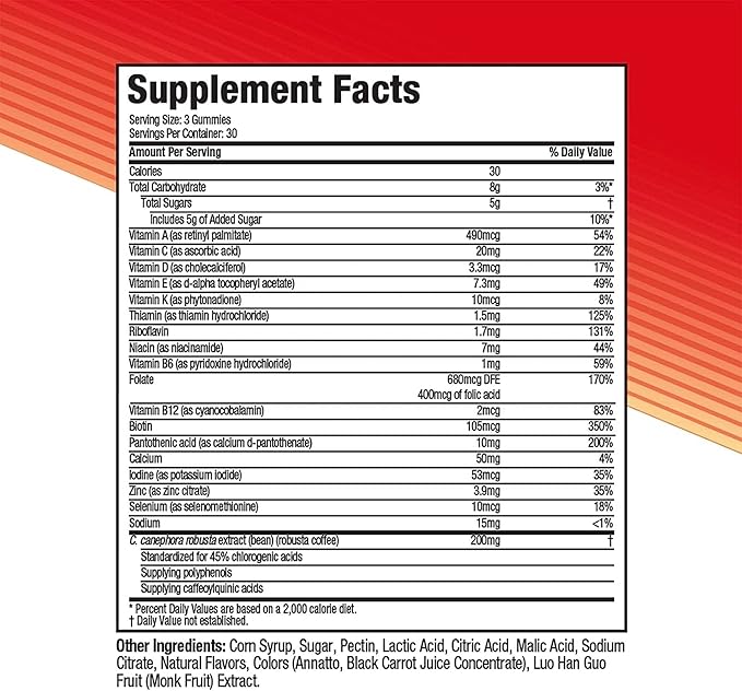 Hydroxycut Gummies (Pack of 3) - 99% Caffeine Free - Metabolize Carbs, Proteins & Fats - Includes 15 Essential Vitamins & Minerals - for Women & Men