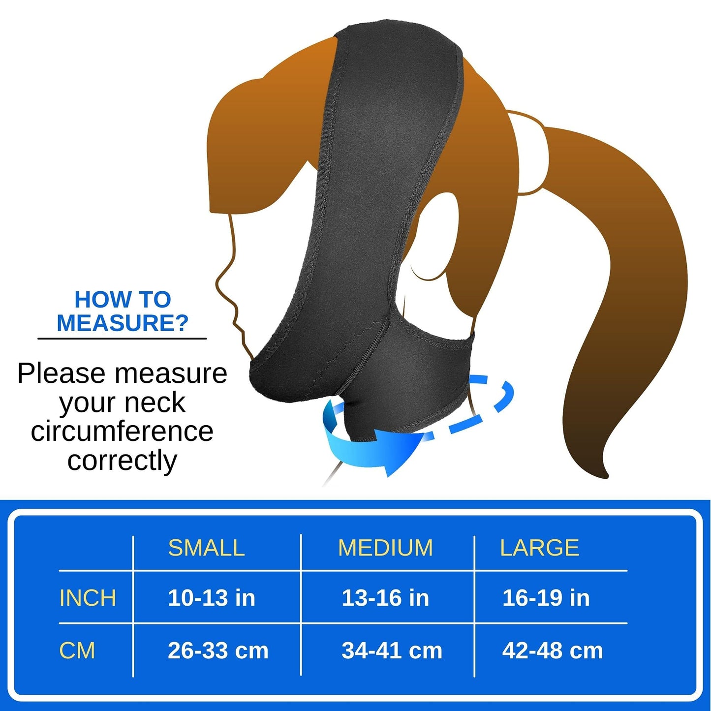 Post Surgical Chin Strap Bandage for Women - Neck and Chin Compression Garment Wrap - Face Slimmer, Jowl Tightening (S)