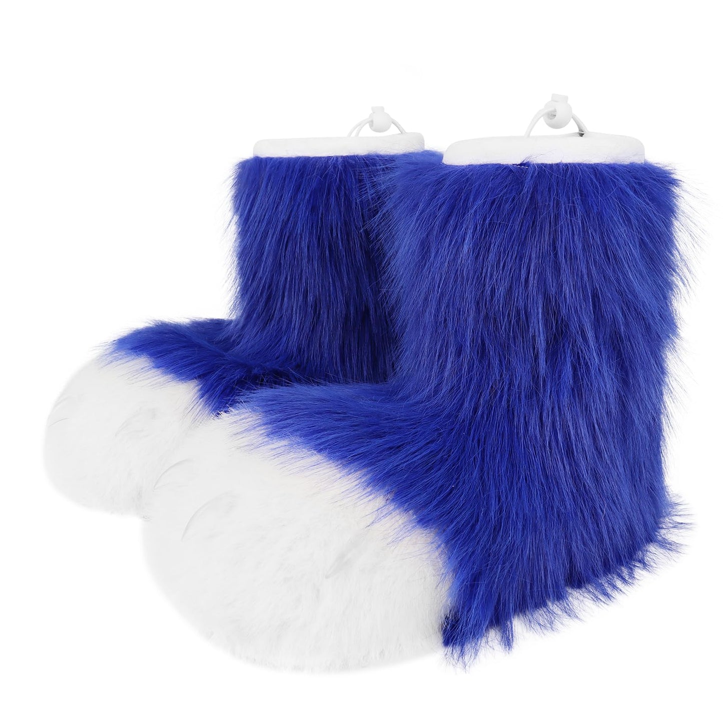 HAOAN Furry Animal Paw Slippers Fuzzy Boots Cat Fox Wolf Bear Claw Shoes Halloween Cosplay Costume Accessories