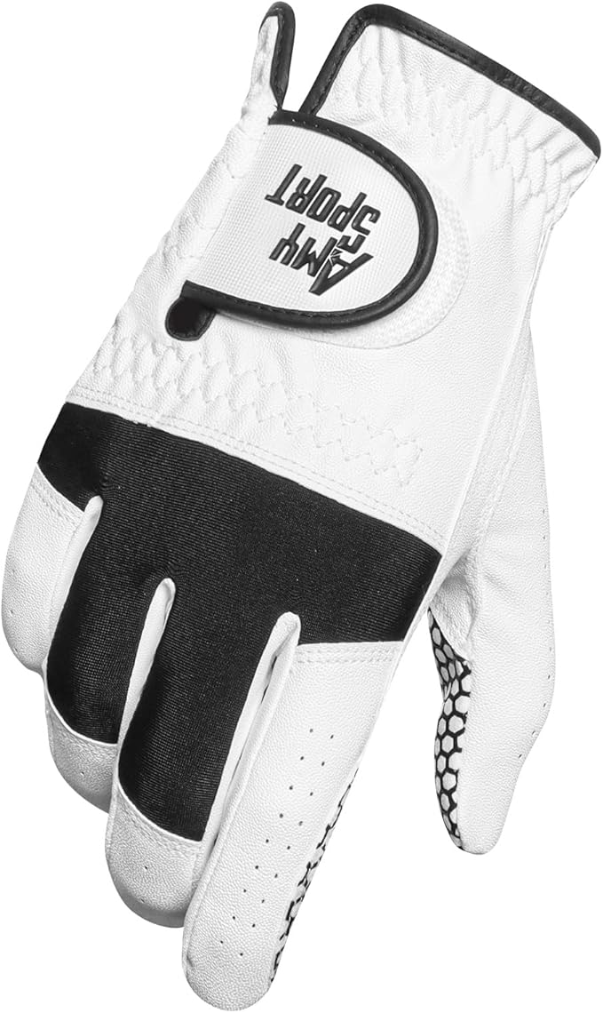 Amy Sport Excellent Grip Men’s Golf Gloves Left Right Hand 1 Pack, All Weather Anti Slip & Soft Comfortable Glove, Sizes S...