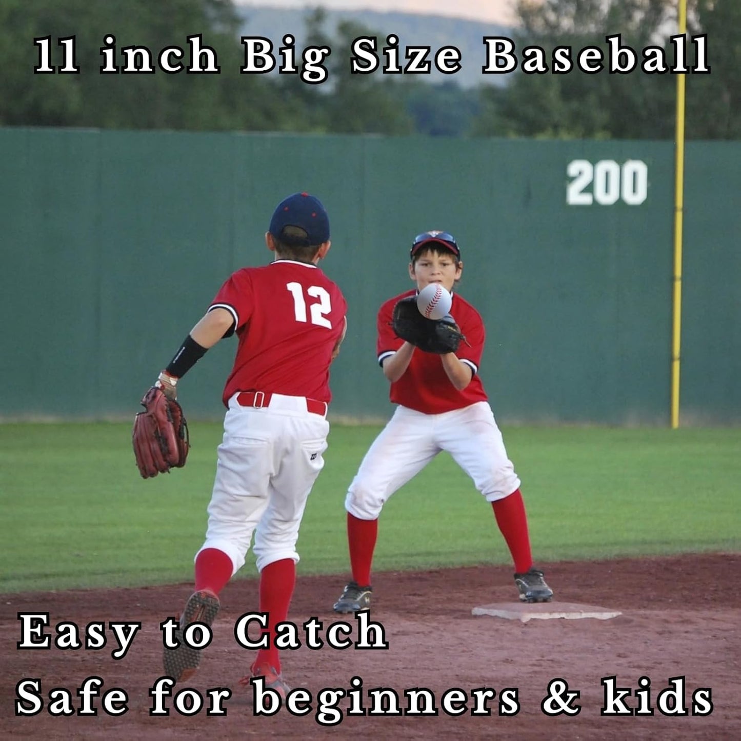 Practice Foam Baseballs - 11 inch Softballs for Youth Beginners, Perfect for Batting and Fielding Training, Pack of 6 with Mesh Bag Included