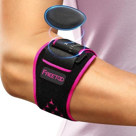 FREETOO Elbow brace for Tendonitis and Tennis Elbow for Women Men, Golfers Elbow Brace for Women for Pain Relief, Adjustab...