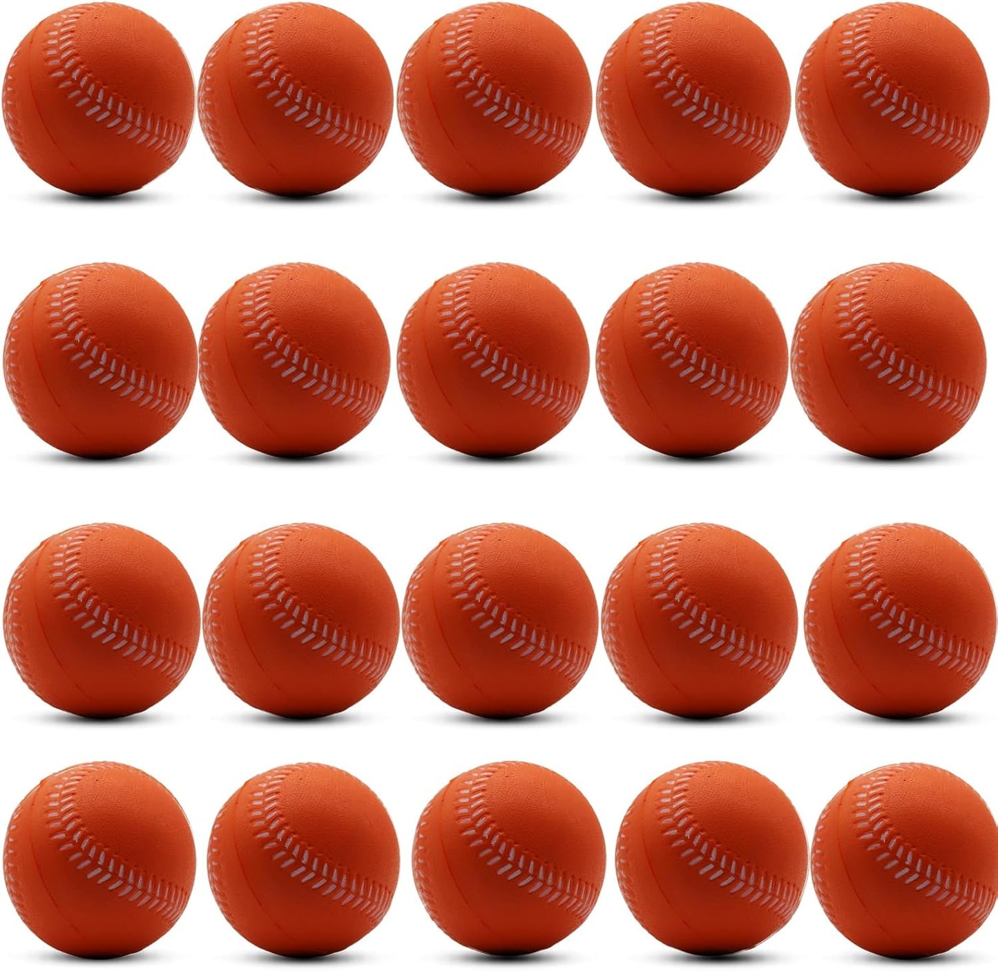 Magicorange Baseball,Foam Baseballs Training Baseballs Unmarked Practice Baseball for Hitting, Soft Toss, Batting, Fielding, Pitching