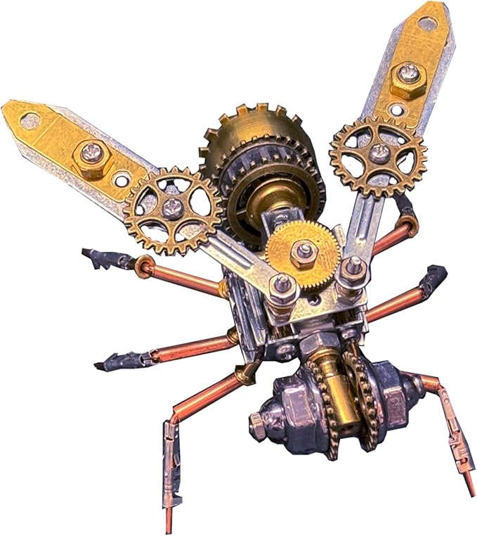 Mechanical Bee Model Insect 3D Steampunk Metal Puzzle Kits,Arts and Crafts Making Metal Building Kit,DIY Projects Building,Cool Birthday Gift,(Mechanical Bee A)