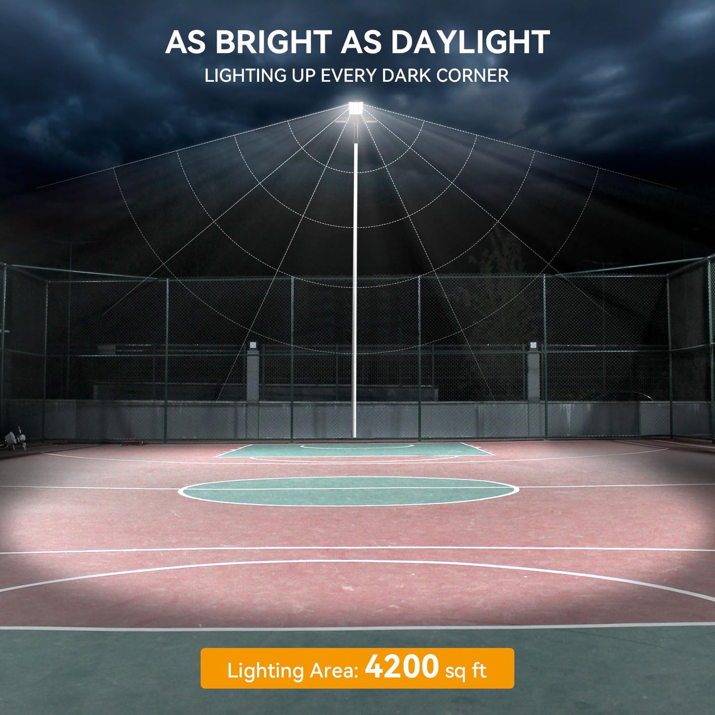Adewalk 12000W Solar Street Light, Dual Solar Panels, Motion Sensor, Remote Control, 1 Pack, Black, Model TW001