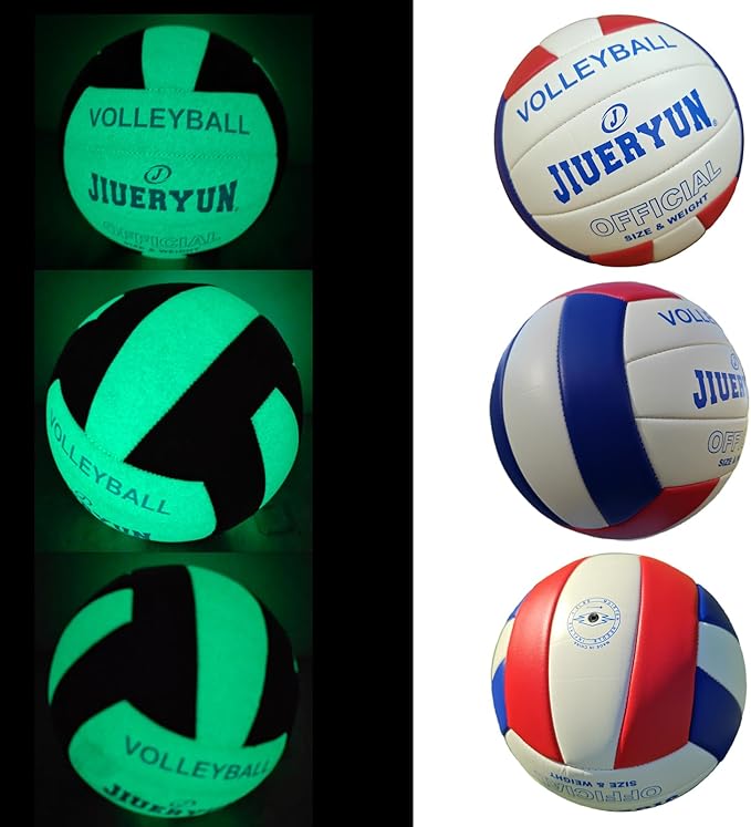 JIUERYUN Volleyball, Waterproof Indoor Outdoor Volleyball for Beach Game Gym Training (Official Size 5)