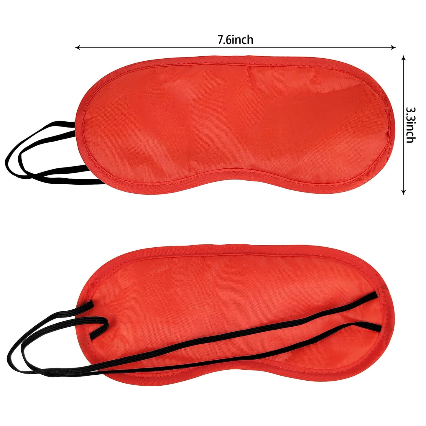 5 Pack Eye Sleep Masks, Sleep Covering, Eye Blinderfold for Sleeping,Travel, Party Games, Supply (Black)