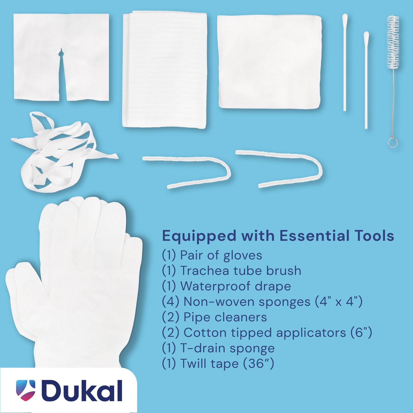 Dukal - 15200 Trach Care Kit, Sterile (Pack of 20)