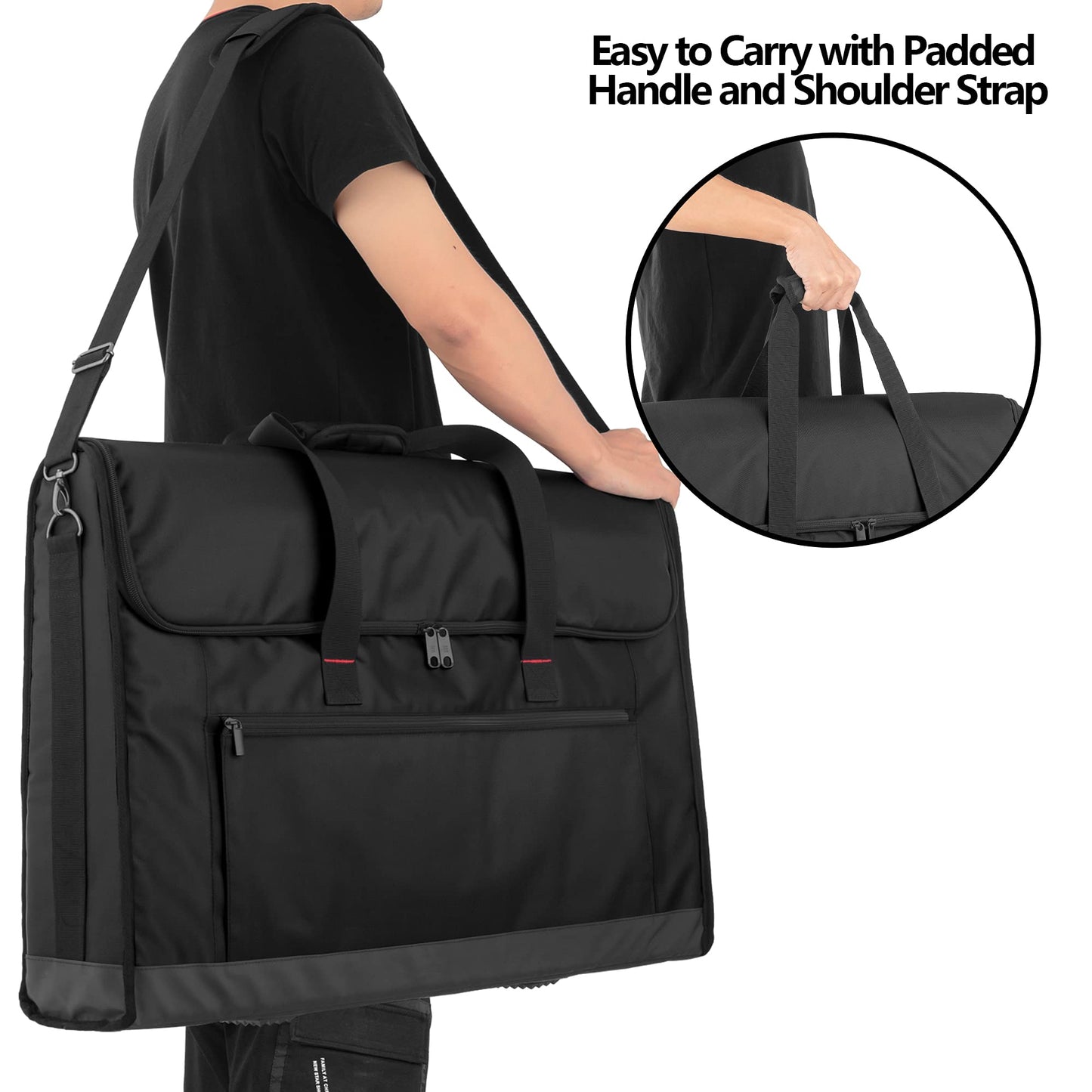 Trunab Monitor Carrying Case 24-27 Inch Padded Travel Bag Hold Up To 2 Lcd Screens/Tvs, Not Compatible With Imac, With Accessori