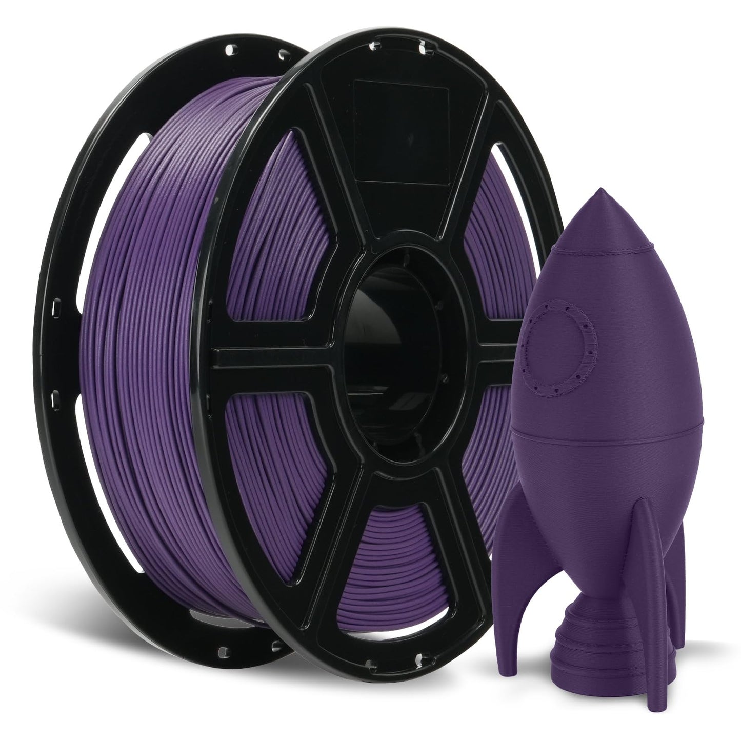 FLASHFORGE Carbon Fiber PETG Filament 1.75mm Iris Purple, Reinforced 3D Printer Filament 1kg, Lightweight & High-Strength PETG-C