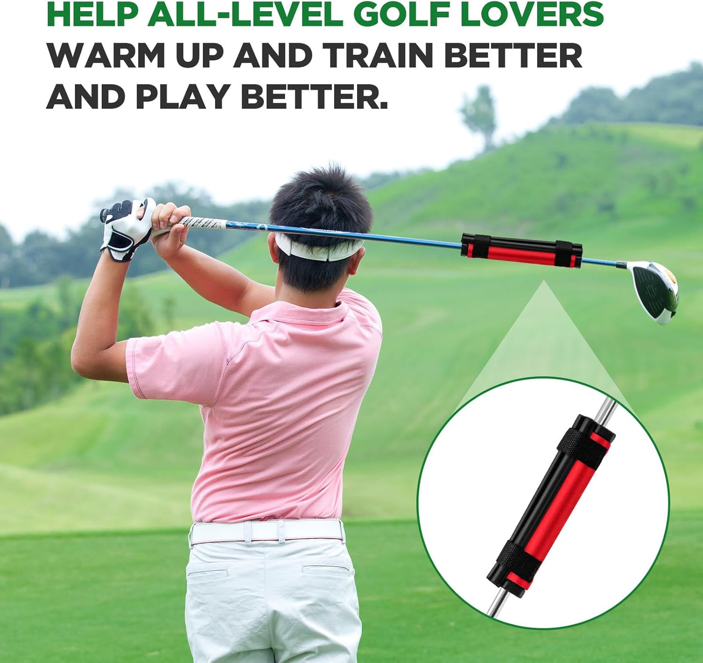 Golf Club Weights Golf Swing Weights for Practice and Warm Up Golf Swing Trainer Rings Golf Swing Weights Stripe with 2 Pcs Weighted Golf Donut Accessory Equipment Tool for Golf Clubs