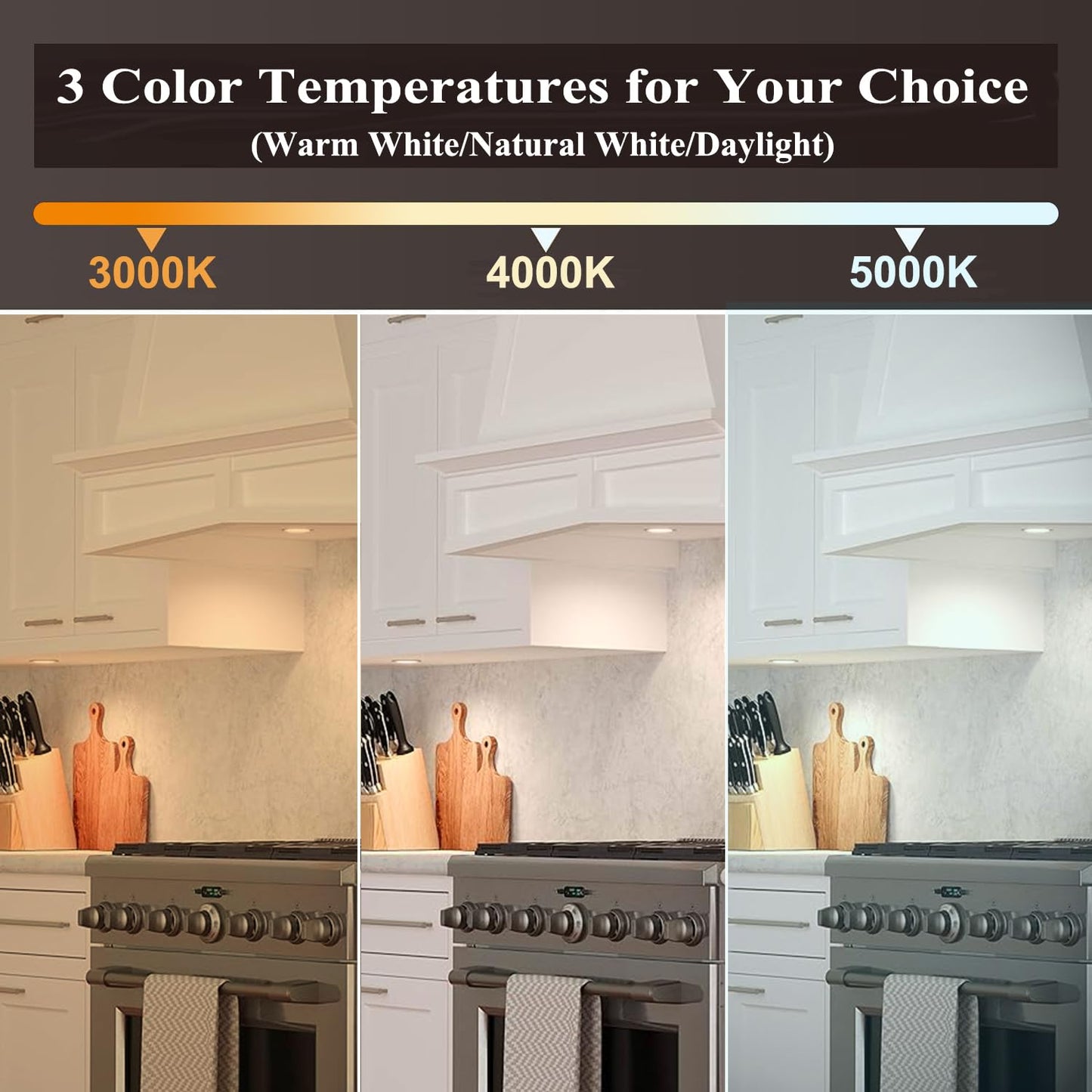 M Mayjazz Gu10 3 Color Temperature Led Bulbs 3000K/5000K/4000K 5W(50W Equivalent) 600Lm  3Cct Color Changing Flood Light Bulb For Recessed Lighting 10 Pack