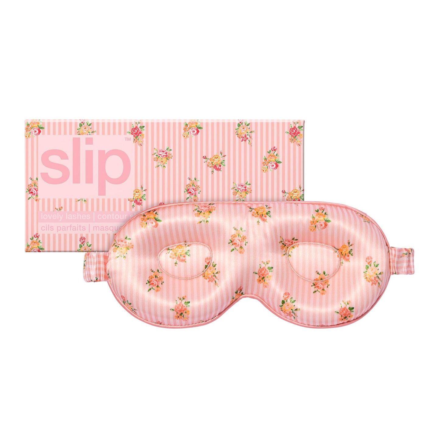 slip Petal Contour Sleep Mask | Pure Silk, 100% Mulberry Silk | Contoured Design for Optimal Light Blocking & Comfort | Soft, Gentle on Skin, Adjustable Strap for Perfect Fit | Ideal for Restful Sleep