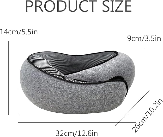 FAGOBYX Travel Pillow,Neck Pillow for Traveling,Airplane Pillow Flight Pillow,360° Travel Neck Pillows for Airplanes,Travel Neck Pillows for Airplanes,Travel Pillow,Neck Pillow (Black)