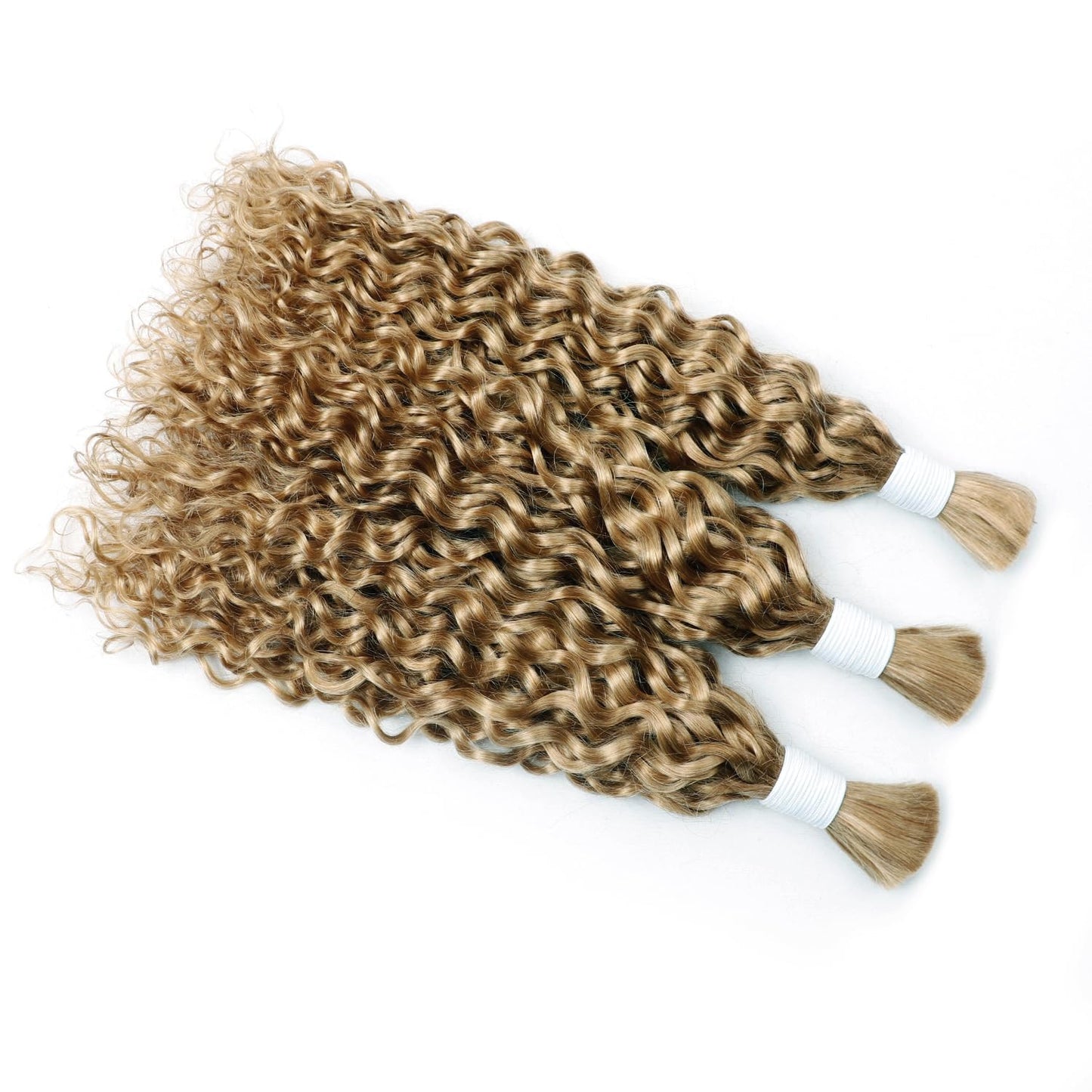 Liqusee Water Wave Curly #27 Human Braiding Hair 100g One Bundle/Pack Bulk Human Hair for Braiding No Weft Human Hair Braiding H