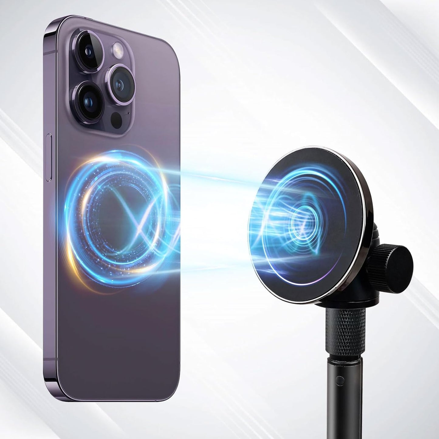 Golf Tripod & Monopod, Magnetic Golf Swing Phone Holder 54" Adjustable Aluminum, Golf Swing Training Aid Compatible with Magsafe iPhone Android Phones Camera GoPro