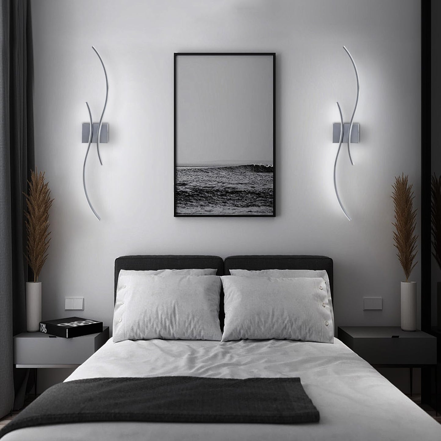 Caneoe Modern Led Wall Sconce  39Inch Led Bathroom Vanity Light  6000K Modern Wall Light Fixtures Indoor Wall Lamps For Living Room Hallway Sconces Lighting
