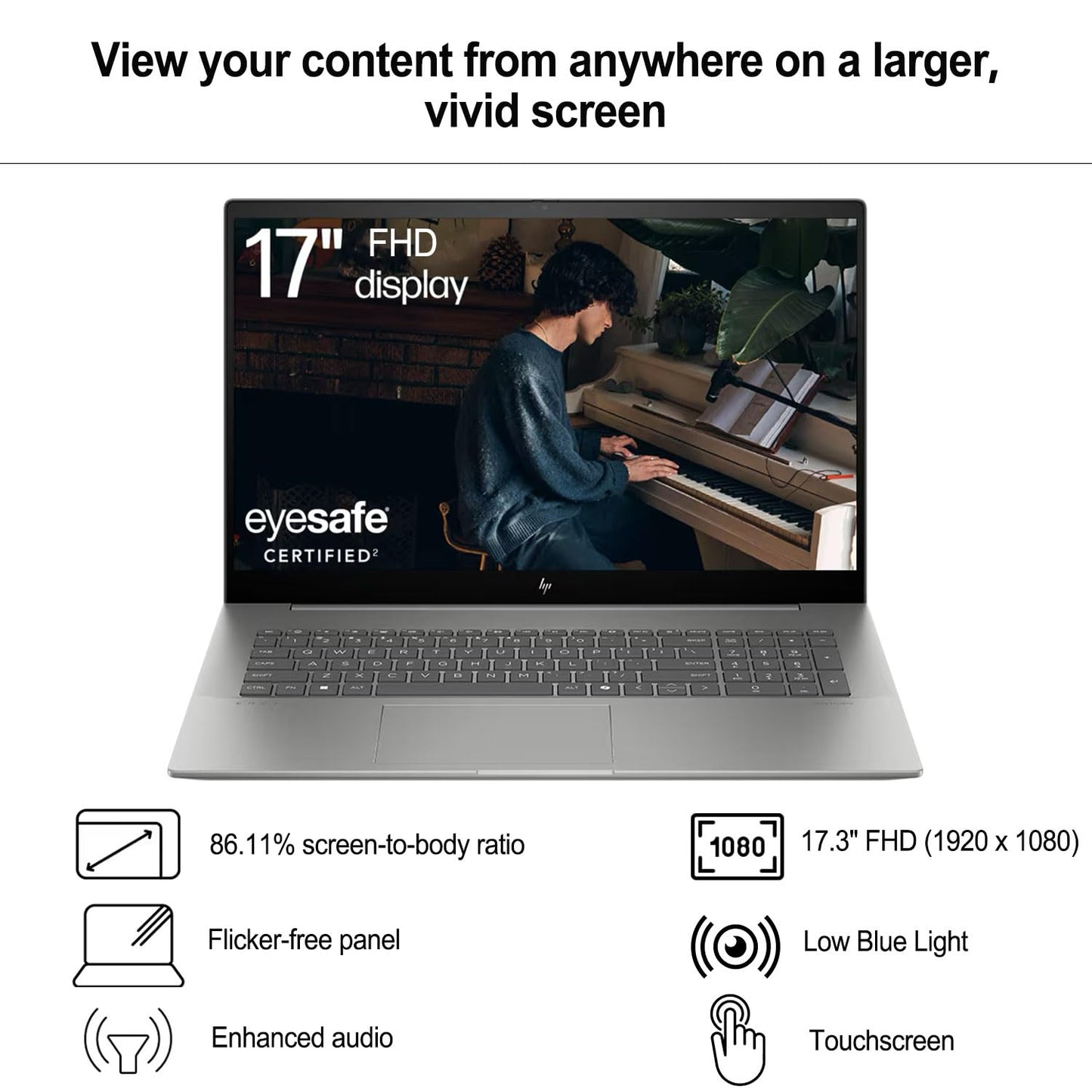 Hp Envy Business Laptop, 17.3 Fhd Touchscreen, Intel Core Ultra 7 155U, Nvidia Geforce Rtx 3050, 32Gb Ddr5 Ram, 1Tb Ssd, Hdmi, T