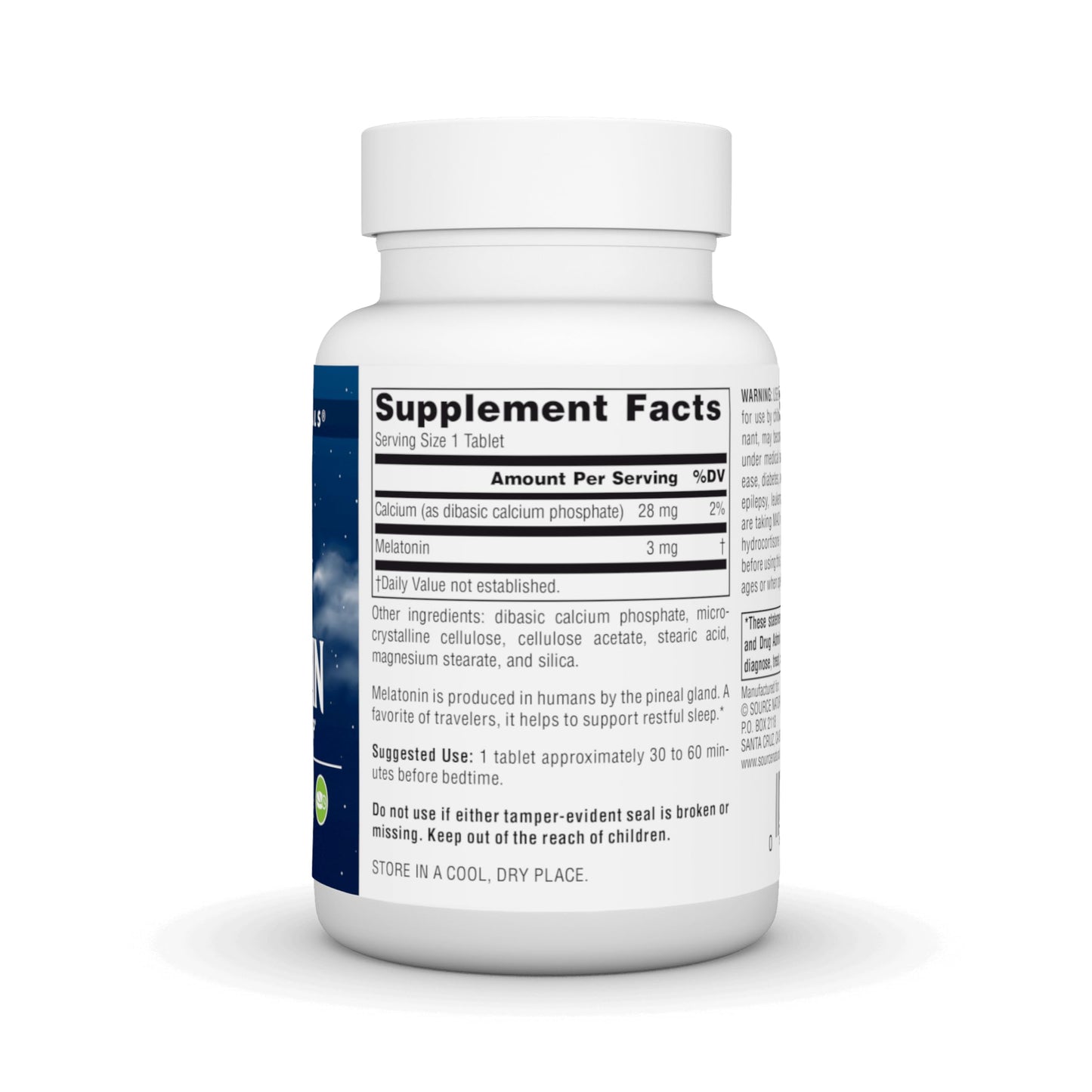 Source Naturals Time Released Melatonin 3 mg - 240 Time Release Tablets