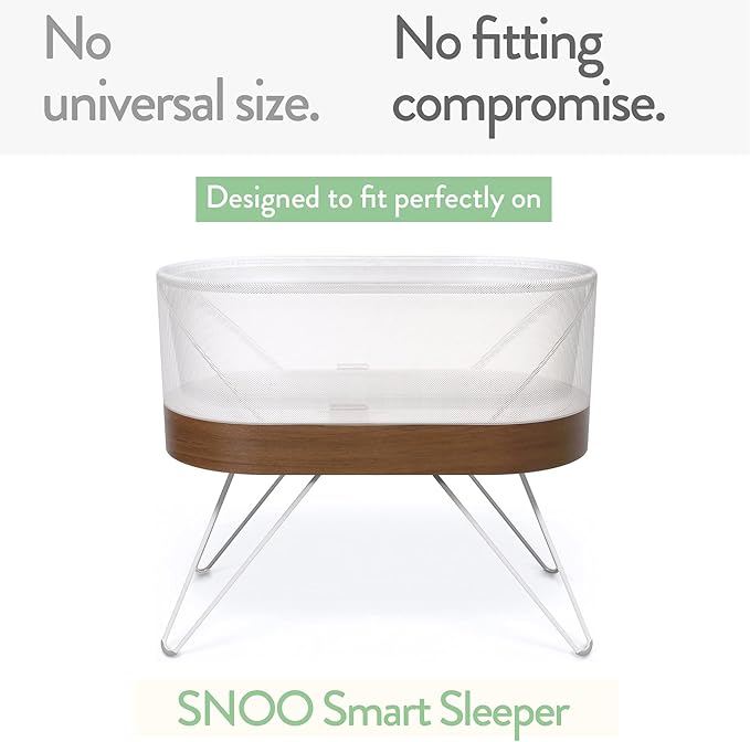 Bassinet Fitted Sheets Compatible with SNOO Happiest Baby Oval Bassinet – Snuggly Soft 100% Jersey Cotton – Owls and Elephants – 2 Pack